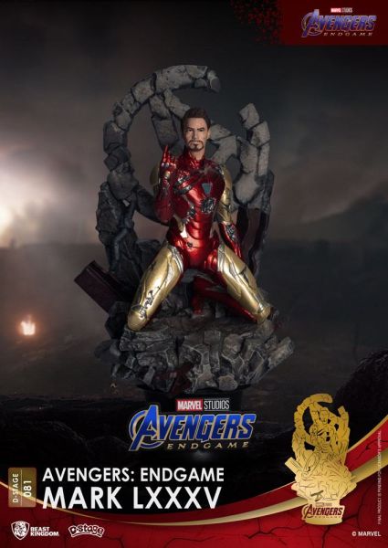 Avengers : Endgame : Diorama PVC Mark LXXXV D-Stage (16 cm) Précommande