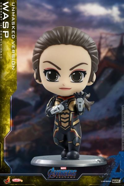 Avengers: Endgame: The Wasp Cosbaby (S) Mini Figure (Unmasked Version) (10cm) Preorder