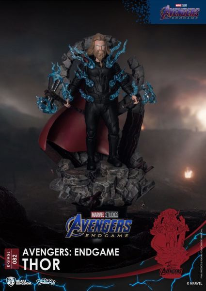 Avengers : Endgame : Thor D-Stage PVC Diorama Version Boîte Fermée (16 cm)
