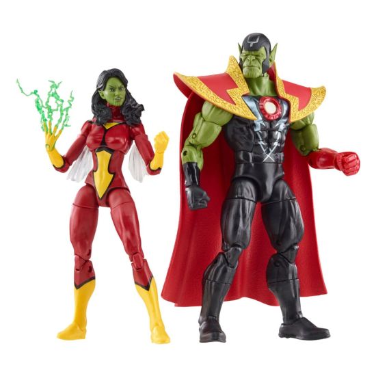 Avengers : Figurines Skrull Queen et Super-Skrull Marvel Legends (15 cm)