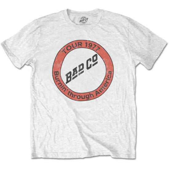 Bad Company: Burnin' Through America - White T-Shirt