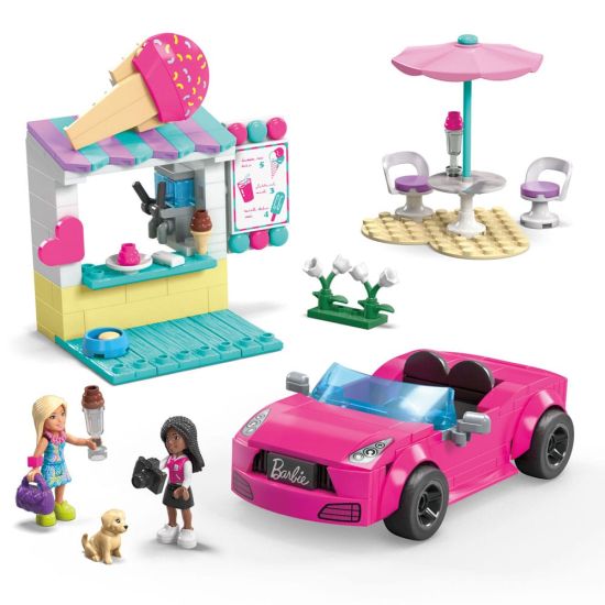 Barbie: Convertible y puesto de helados MEGA juego de construcción por adelantado