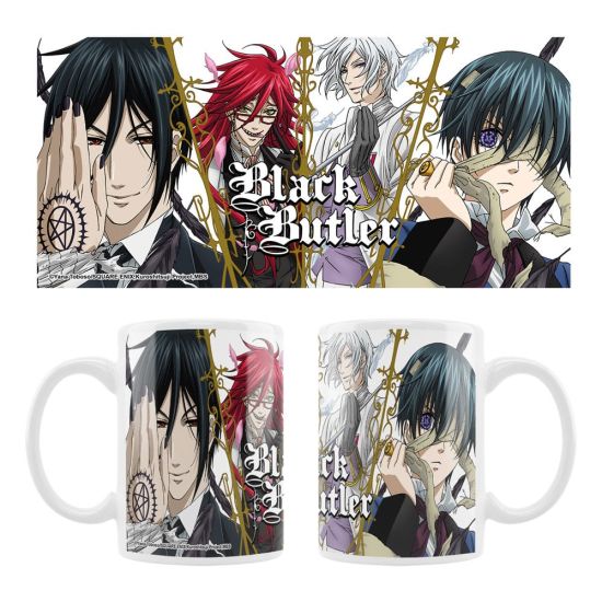 Black Butler: Sebastian, Grell, Ash, Ciel Ceramic Mug Preorder