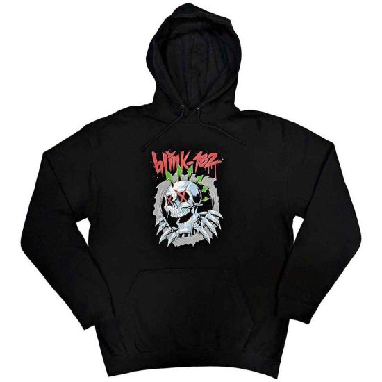Blink-182: Six Arrow Skull - Black Pullover Hoodie