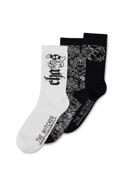 The Witcher: Chaos Magic Crew Socks - 3 pack (UK6-UK8) Preorder