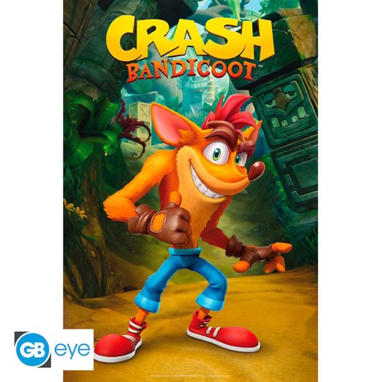 Crash Bandicoot: Crash clásico (91.5 x 61 cm) Póster (91.5 x 61 cm) Reserva