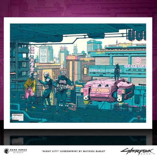 Cyberpunk 2077 : Impression d'art Night City (45 cm x 60 cm)