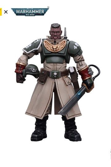 Warhammer 40,000: JoyToy-figuur - Astra Militarum Cadian Command Squad Commander met Power Sword (schaal 1/18) Pre-order