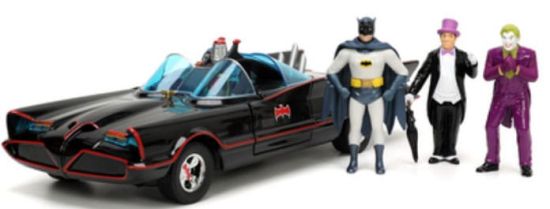 DC Comics: Batman 1966 Klassiek Batmobile Deluxe gegoten model 1/24