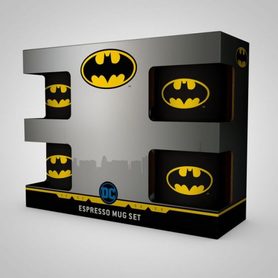 DC Comics: Batman Iconic Set of 4 Espresso Mugs Preorder