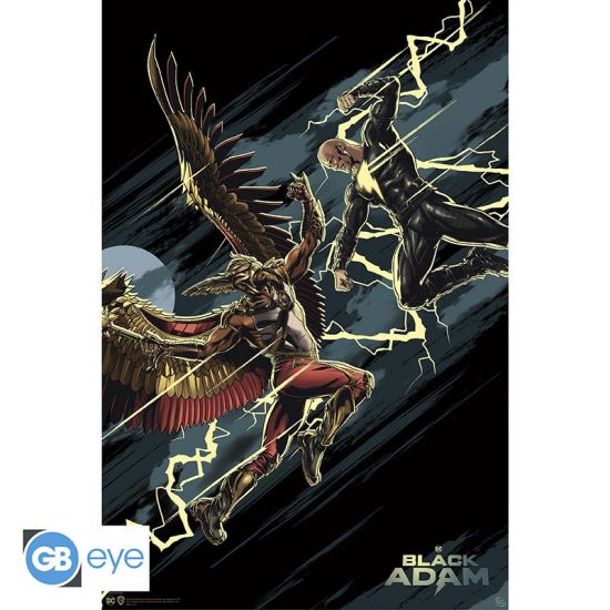 DC Comics : Affiche Black Adam vs Hawkman (91.5x61 cm) Précommande