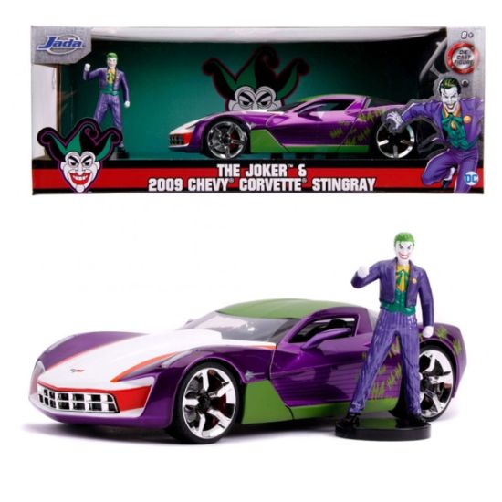 DC Comics: Joker 2009 Chevy Corvette Stingray gegoten model 1/24