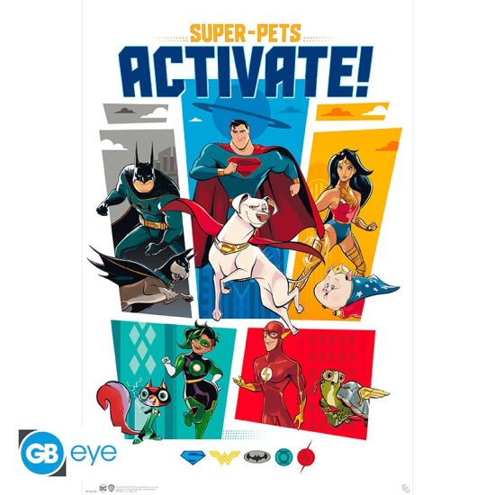 DC Comics: League of Superpets Activeer poster (91.5 x 61 cm) Voorbestelling