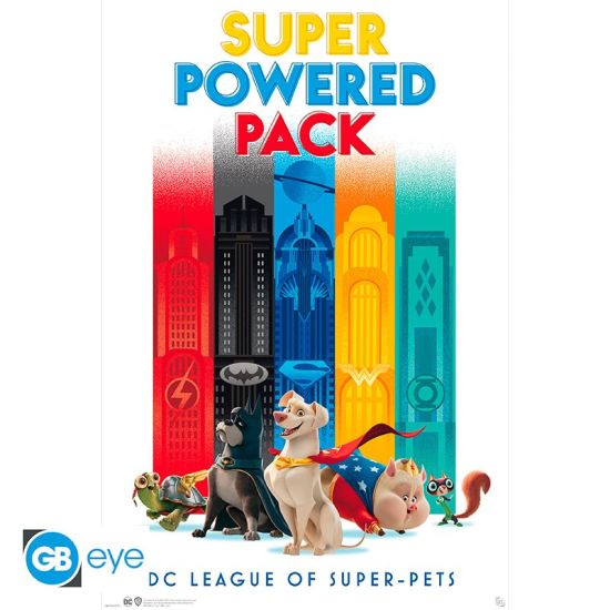 DC Comics : Affiche Super Power de la League of Superpets (91.5x61 cm) Précommande