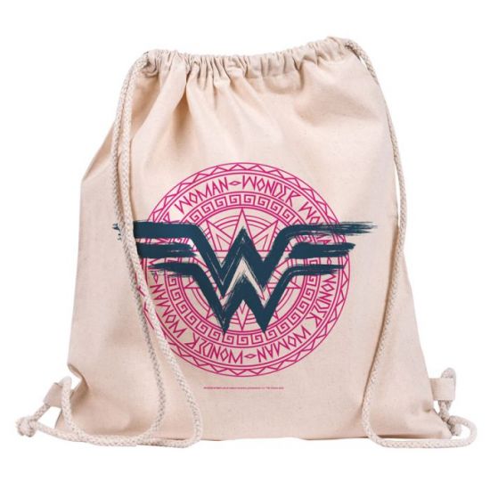 DC Comics: Wonder Woman Logo Draw String Canvas Eco Bag