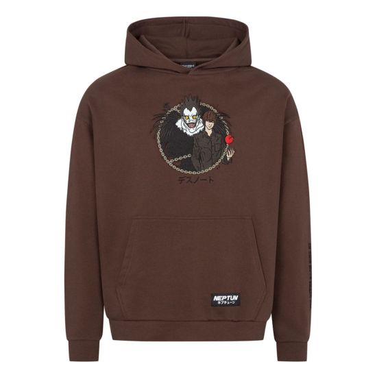 Death Note: Brown Graphic Hooded Sweater