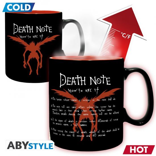 Death Note : Tasse à changement de chaleur Kira et Ryuk