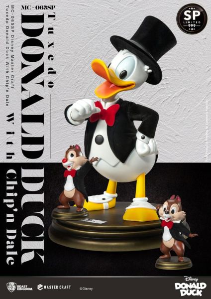 Disney 100th: Donald Duck Tuxedo Master Craft Statue (Chip 'n' Dale) (40cm) Preorder