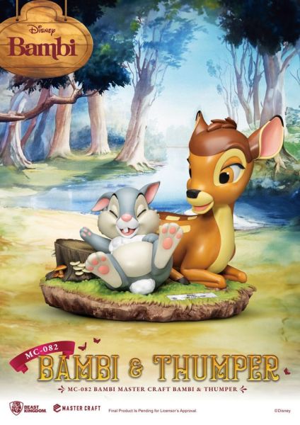 Disney: Bambi & Thumper Master Craft Statue (26cm) Preorder
