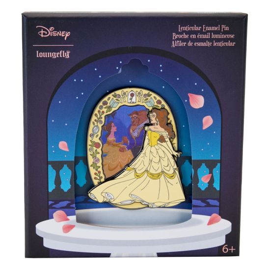 Disney: Belle Lenticular Enamel Pin (Beauty and the Beast) 8cm Preorder