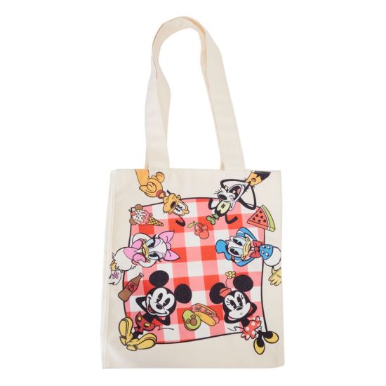 Disney by Loungefly: Mickey and Friends Picnic Canvas Tote Bag Preorder