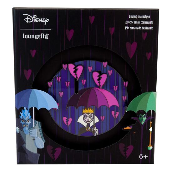 Disney von Loungefly: Villains Curse your hearts Schiebe-Email-Pin, limitierte Auflage (8 cm)