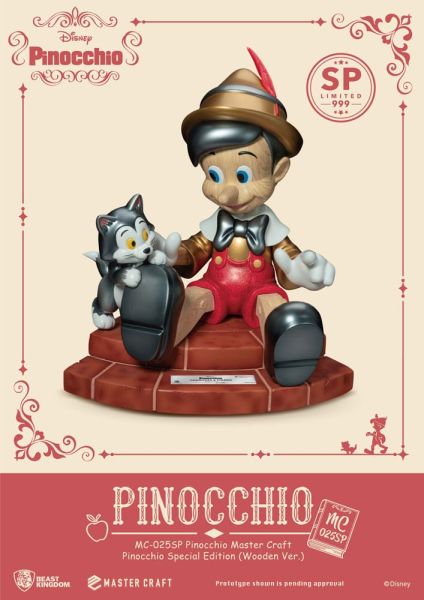 Disney Master Craft: Pinocchio Wooden Ver. Special Edition Statue (27cm) Preorder