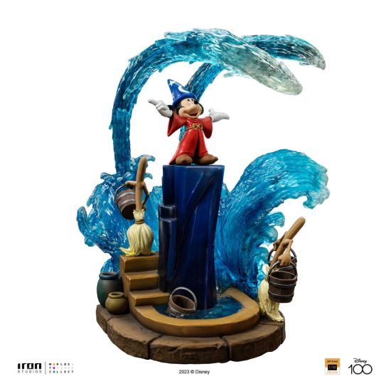 Disney: Estatua de lujo a escala artística 1/10 de Mickey Fantasia Deluxe (51 cm) Reserva