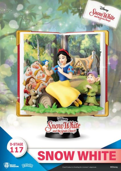 Disney: Serie de libros Diorama de PVC D-Stage de Blancanieves (13 cm) Reserva