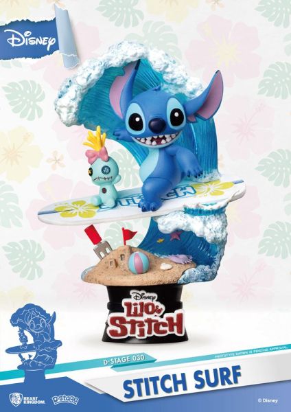 Disney Summer Series: Stitch Surf D-Stage PVC Diorama (15cm)