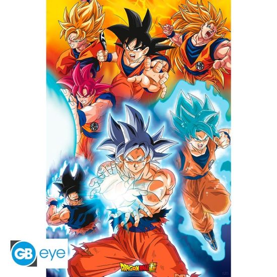 Dragon Ball Super: Goku's transformations Poster (91.5x61cm) Preorder