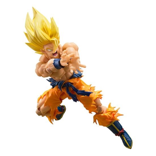 Dragon Ball Z: Super Saiyan Son Goku - Legendarisch Super Saiyan SH Figuarts-actiefiguur (14 cm)