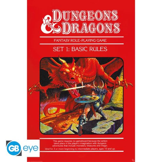 Dragones y Mazmorras: Póster de reglas básicas (91.5 x 61 cm) Reserva