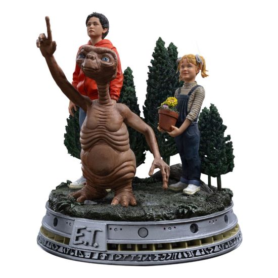 E.T. The Extra-Terrestrial: E.T., Elliot and Gertie Deluxe Art Scale Statue 1/10 (19cm) Preorder