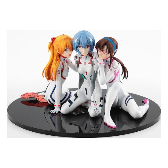 Evangelion: 3.0+1.0 Thrice Upon a Time: Asuka/Rei/Mari PVC Statue Newtype Cover Ver. 1/8 Preorder