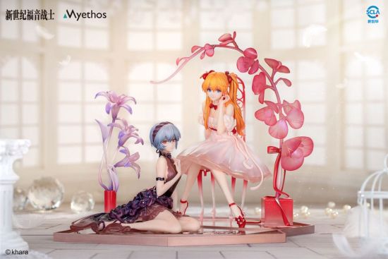 Evangelion: Rei Ayanami & Asuka Shikinami Langley Whisper of Flower Ver. Set 1/7 PVC Statue Preorder