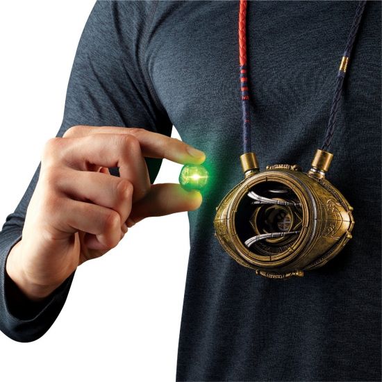 Marvel Avengers Dr Strange Necklace Men Doctor Strange Infinity Time Stones  Eye of Agamotto Rotatable Necklace Keychain Kpop