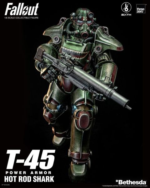 Fallout: T-45 Hot Rod Shark Power Armor Figura de acción FigZero 1/6 (37 cm) Reserva