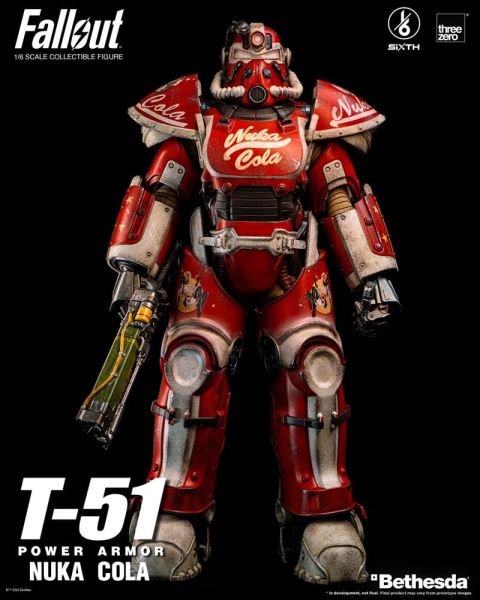 Fallout: Figura de acción 51/1 T-6 Nuka Cola Power Armor (37 cm) Reserva