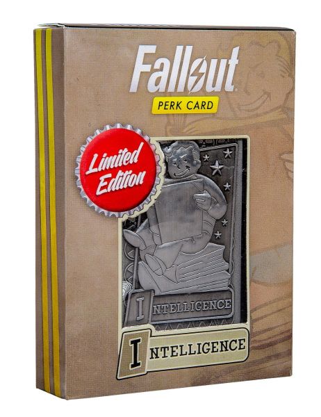 Fallout: Intelligence Limited Edition Metal Perk Card