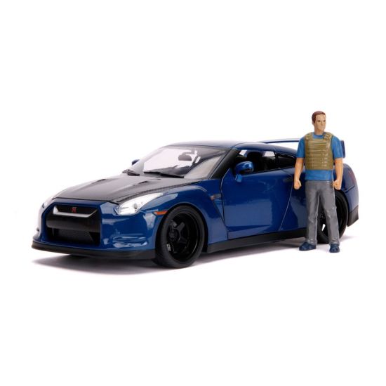 Fast and Furious: Brian Figur Hollywood Rides 1/18 Diecast Model 2009 Nissan Skyline GT-R R35