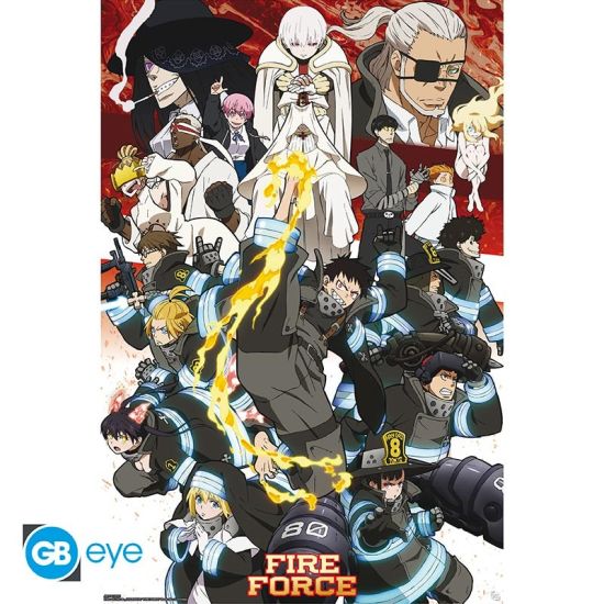 Fire Force: Key art seizoen 2 poster (91.5 x 61 cm) vooraf bestellen