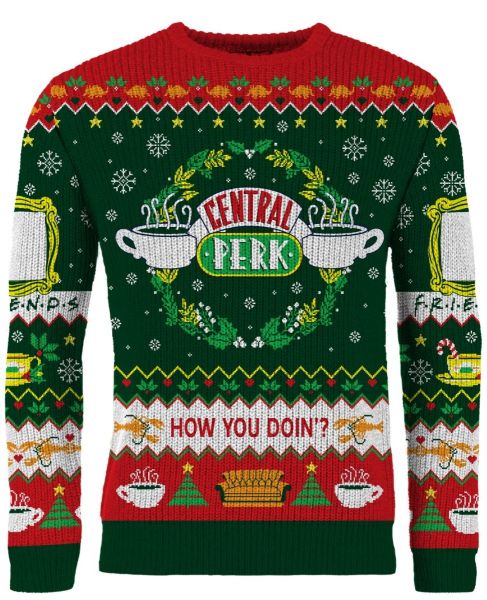 Friends Christmas Central Perk Ugly Sweater Style Sweatshirt 