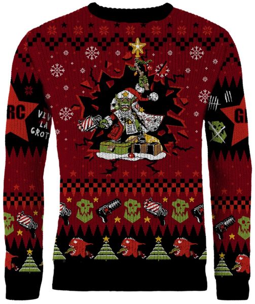Warhammer 40,000: Armed and Dangerous Red Gobbo Christmas Sweater