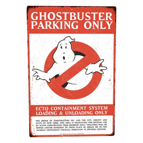 Ghostbusters : Précommande de panneau métallique de stationnement