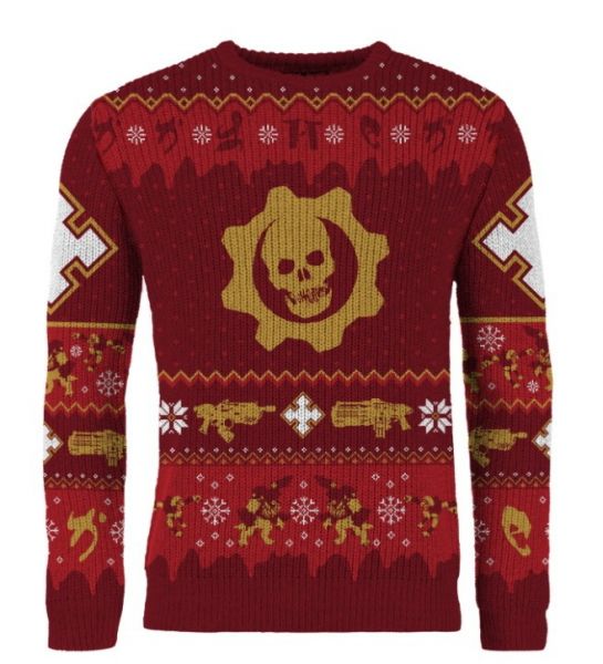 Gears Of War: Gear-ing Up For Gifts Christmas Jumper (Includes Fruitcake Weapon Set DLC)