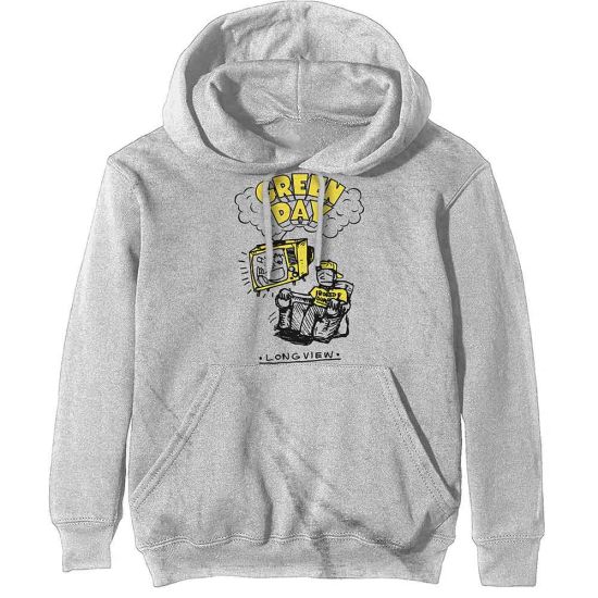 Green Day: Longview Doodle - Off White Pullover Hoodie