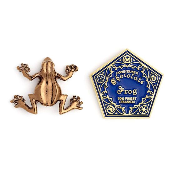 Harry Potter: Paquete de 2 insignias con alfileres de rana de chocolate