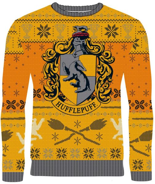 Buy the Ho-Ho Hufflepuff Ugly Christmas Sweater (Free Shipping) - Merchoid