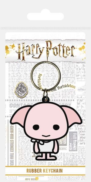 Harry Potter : Porte-clés en caoutchouc Dobby Chibi (6 cm) Précommande